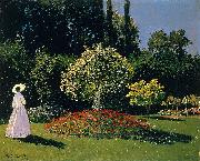 Claude Monet Jeanne-Marguerite Lecadre in the Garden Sainte-Adresse oil painting picture wholesale